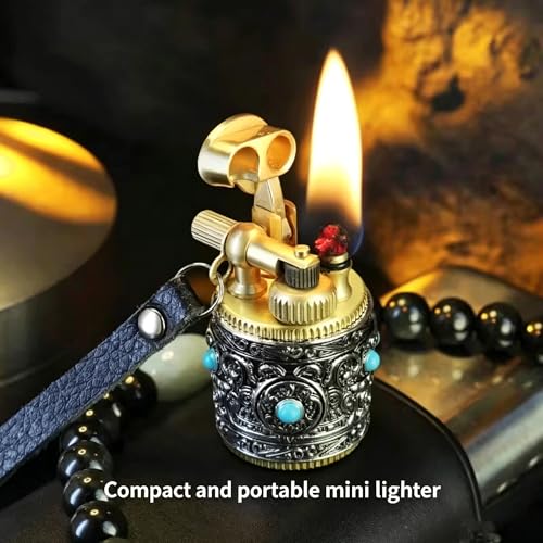 Encendedor portátil mini keroseno estilo retro miniatura 2