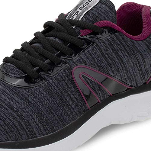 Tênis Rainha Step Preto/rosa