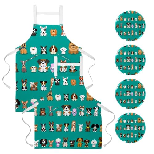 Tablier de cuisine pour restaurant et pâtisserie lot de 2 tabliers de serveuse