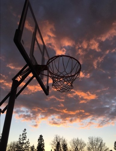 Basketball Notebook: Basketball Outside Notebook (Composition Book, Journal, Log Book, Diary, Creative Writing, Poetry) (8.5 x 11" Large, ruled) (