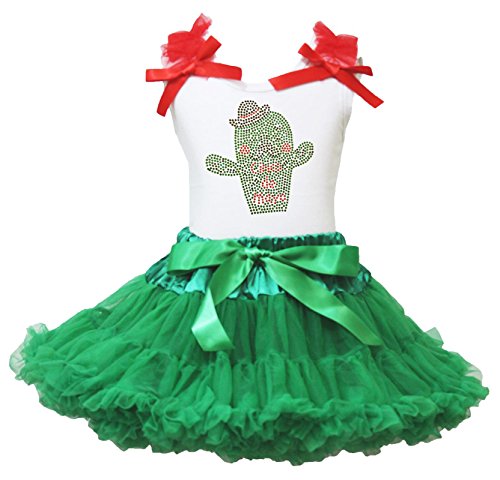 Vestido Cactus Blanco para niñas que buscan un disfraz cómodo y transpirable 1