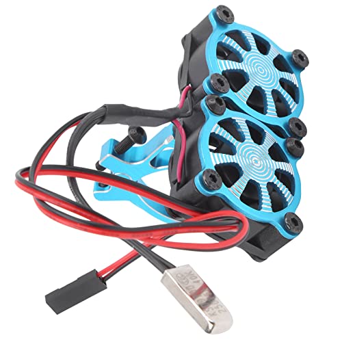 Evita sobrecalentamiento en RC 1/10 con este enfriador ajustable de doble ventilador 3