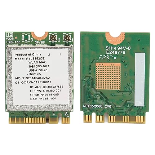 Gugxiom 6E Card, tarjeta M.2 para laptop con módulo Tri Band y velocidad de 5374 Mbps, adaptador con Bluetooth 5.3 miniatura 7