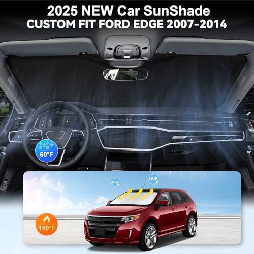 Image of Windshield Sun Shade for Ford Edge 2007-2012 2013 2014 Sunshade Window