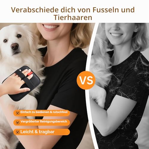 INABULETWO Statische Tierhaarentfernungshandschuhe, wiederverwendbar, elektrostatisch, Tierhaarentferner, Fellpflege-Handschuhe, Bürstenwerkzeug für Couch, Möbel, Teppich, Autositz, 2 Stück