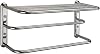 Gatco 1541 Double Towel Rack with Chrome Finish