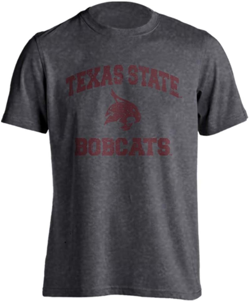 Texas State University Bobcats Retro Distressed Vintage Short Sleeve T-Shirt