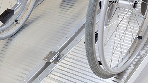 Faltbare Rollstuhlrampe/ Kofferrampe (610mm lang x 715mm breit) – Bild 5