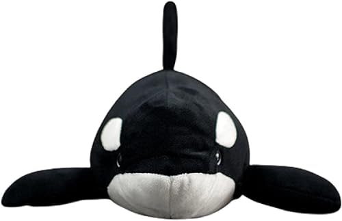 Peluche de ballena asesina, juguete de peluche realista, almohada suave y cómoda para decoración del hogar, 15 pulgadas
