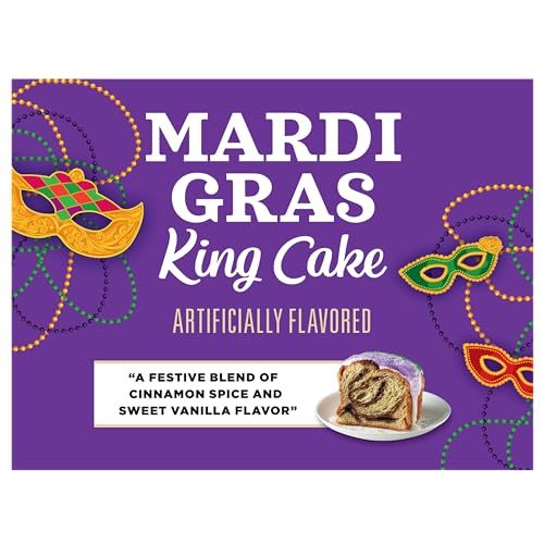 Image of Community Coffee Mardi Gras King Cake Flavored, 60 Single-Serve Keurig K-Cup Pods, Medium Roast, 60 Count (Pack of 1)