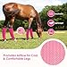 TAILNERY Fly Boots for Horses Set of 4 – Innovative Curved-Edge Design, Anti-Sag Stays, Breathable Mesh Leg Protection, Reduces Stomping & Fatigue, Comfort Fit for Small to Medium Horses - Pink