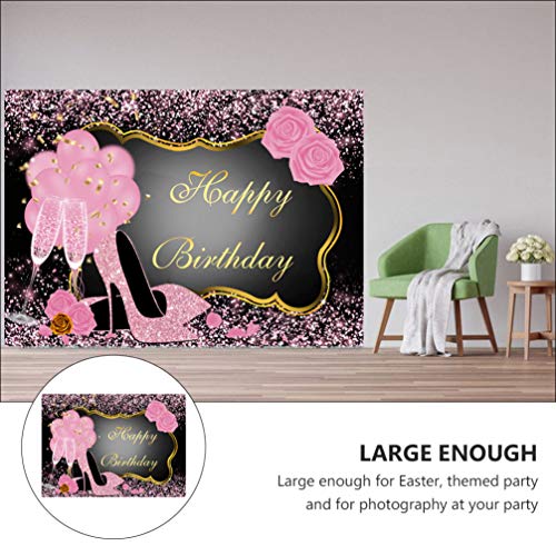 Lurrose 210X150cm Aniversário Pano de Fundo Fotografia Fundo Aniversário Das Mulheres Dos Saltos Alt