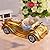 Nanxin Love Grandparents Parents 50th Anniversary Wedding Statues Golden Marriage Loving Elderly Couples in Golden Car Collectible Figurines Old Age Life Resin Home Decoration Money Box with Gift Card