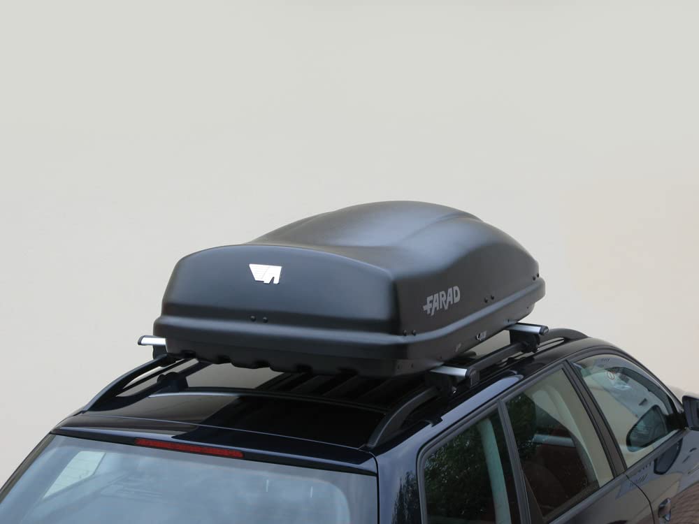 Farad Cofre de Techo Marlin 400L Negro Satinado - Doble Apertura Lateral, Homologación TÜV-GS, Garantía 5 años, Cerradura centralizada con Llave de Seguridad, Resistente a los Rayos UV