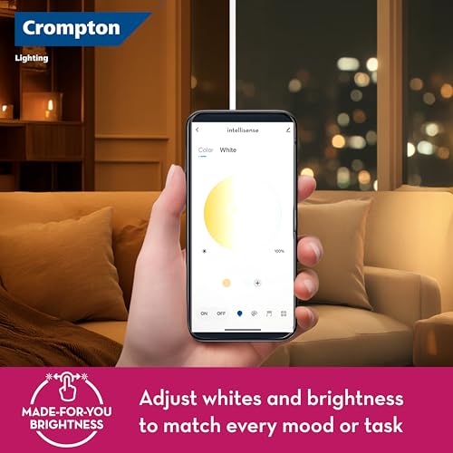 Image of Crompton Intellisense Moodflex Smart LED Batten 22W | Bluetooth Connectivity only | 16 Million Colours | Tunable White | Dimmable | Music Sync | Scheduling | App Control |Pack of 4