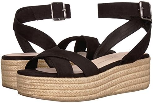 Chinese Laundry Women's Zala Espadrille Wedge Sandal, Black Suede, 7.5 M US | Image 6
