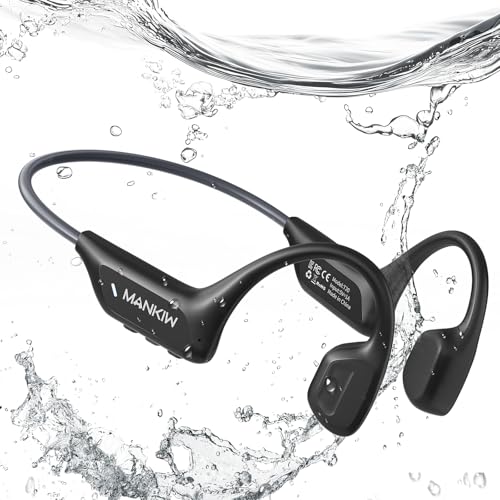 MANKIW Cuffie Conduzione Ossea, IP68 Cuffie Open Ear Bluetooth 6.0,