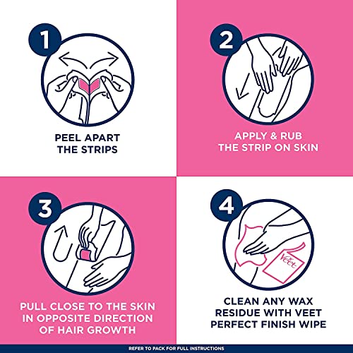 Veet Leg And Body Hair Remover Cold Wax Strips, 40 Ct (Pack Of 6) #TOP6
