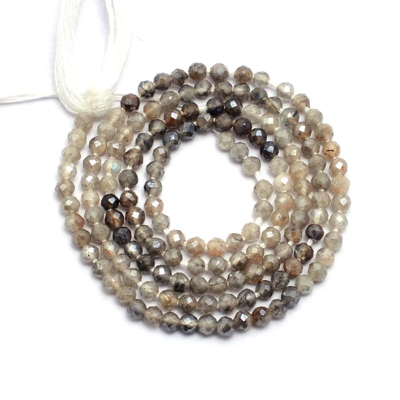 Pierre de lune grise naturelle en perles de 2mm pour créer vos bijoux