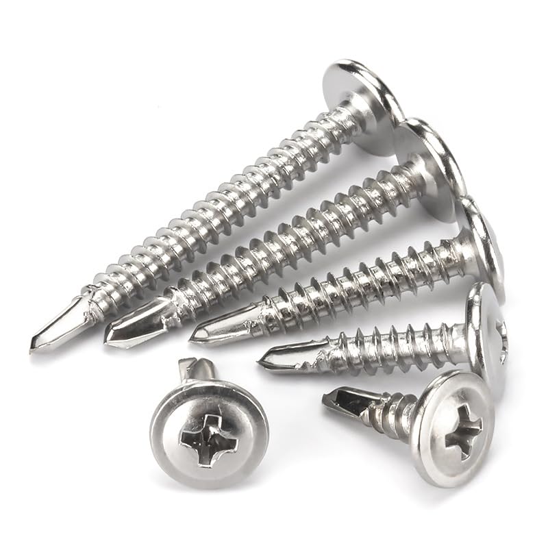 Generic #8 x 1 in. Truss Head Phillips Sheet Metal Screws, 8 Pieces