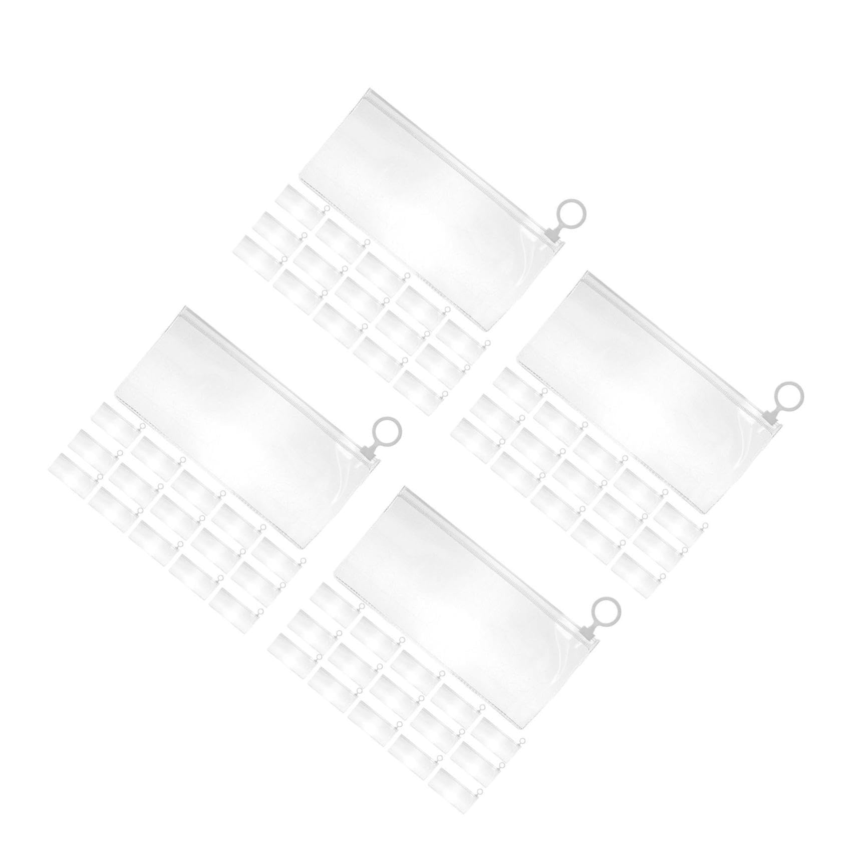 Lurrose 120piezas Bolsa De Lápices Transparente con Estuche Portátil para Papelería Organizador para y Actividades