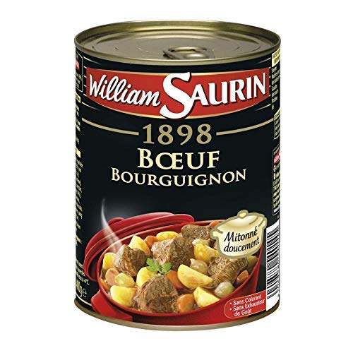 WILLIAM SAURIN - Boeuf Bourguignon 400G - Lot De 4 - livraison offerte
