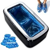 Shoe Cover Dispenser Automatic Shoe Cover Machine with 200pcs Shoe Covers Disposable Portable Automatic Shoe Cover Dispenser Shoe Booties Disposable Non Slip for Home Office Factory Supermarket
