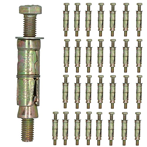 M8 8mm x 75mm Expansion Rawl Bolt for Masonry Sleeve Anchors Fastener 30pk