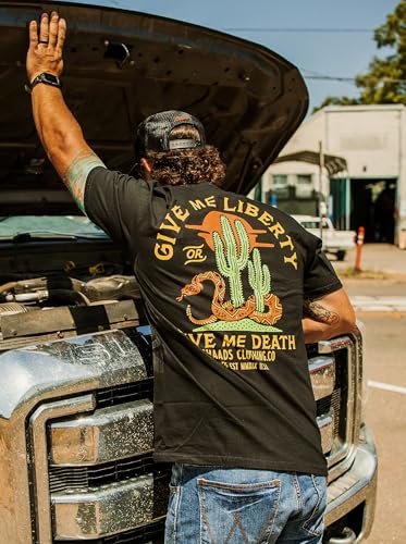 The Brave Ones Liberty T-Shirt Made in USA Men's Casual Graphic Tees│American Patriotic 4th of July Shirt Gift for Men2