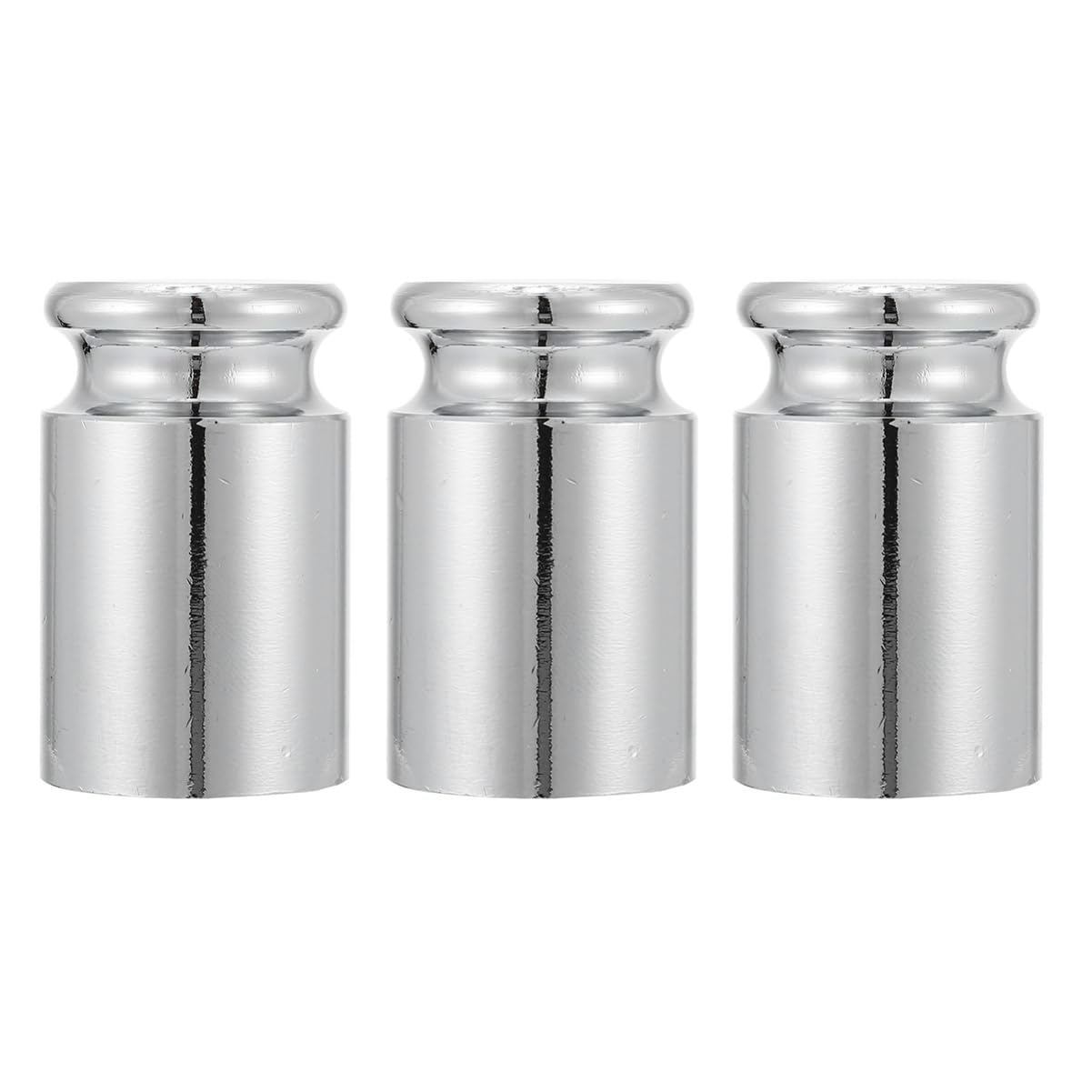 ULTECHNOVO 3piezas Pesas De Calibración De Pesas De Suministros Para De Báscula Alta Precisión Cromada Resistente Oxidación Versátil Para Uso Varios Entornos