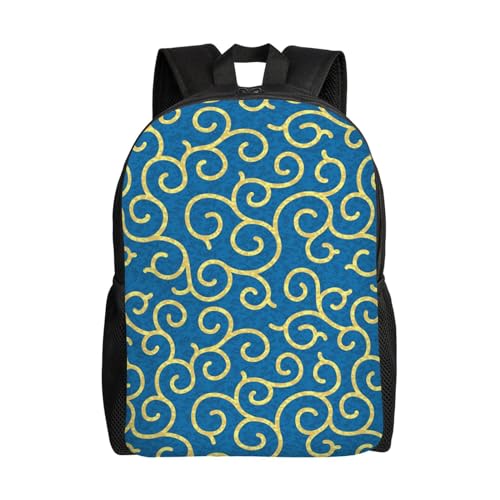 リュック 和柄 唐草模様 バックパック カジュアル デイパック PCバック ビジネスリュック リュックサック 多機能 おしゃれ 大容量 通学 通勤 男女兼用のサムネイル