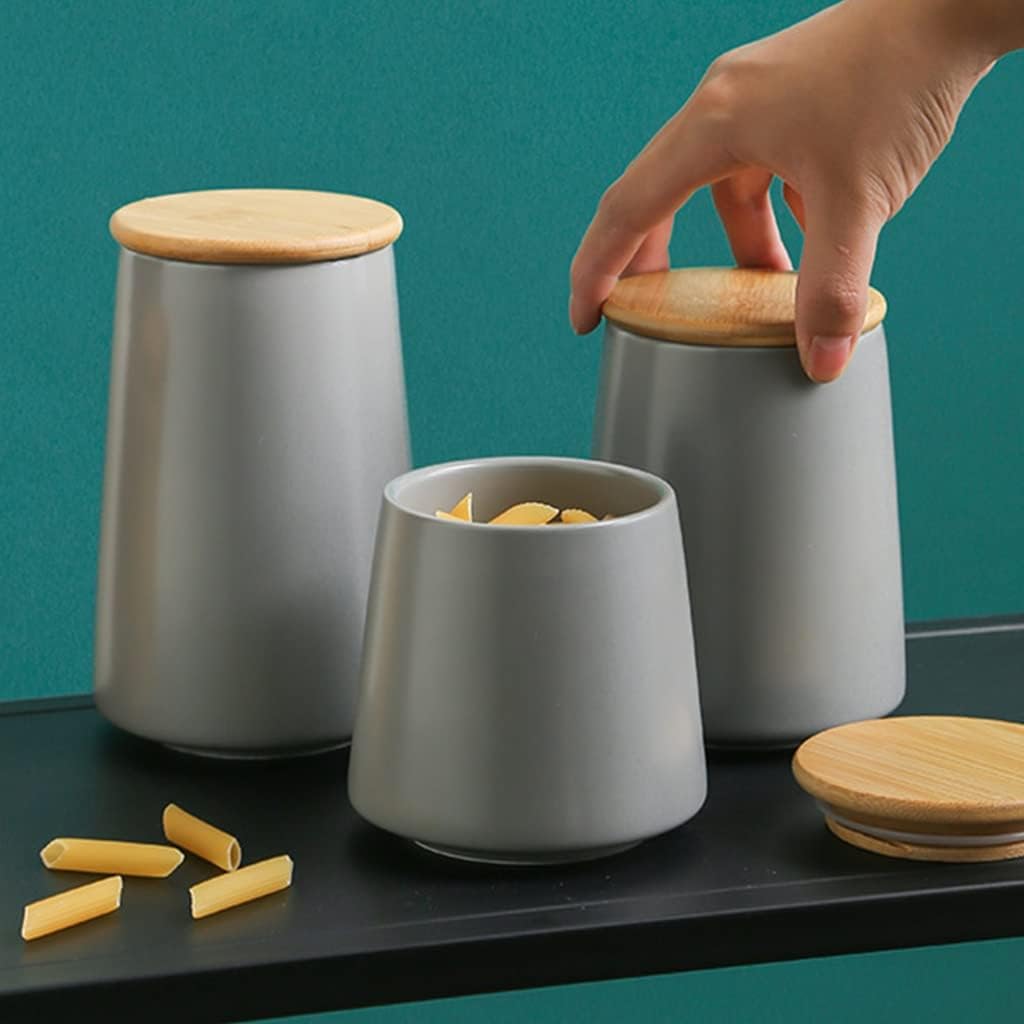Breakfast Jar Set,Kitchen Storage Canisters,Storage Jars,Kitchen Food Canisters Containers, Food Storage Canisters,Tea Coffee Sugar Canisters,Food Storage Tin, Kitchen Canister Set, Tea Jars Storage C