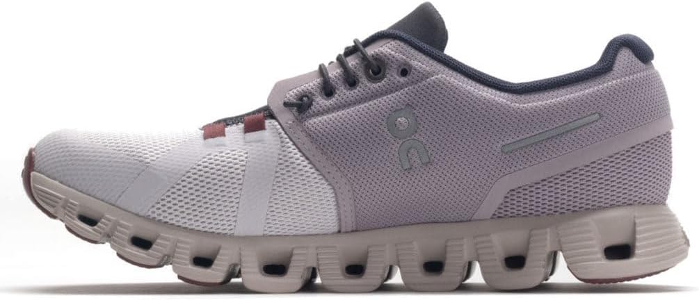 ON Womens Cloud 5 Textile Synthetic Pearl Frost Trainers 9.5 US