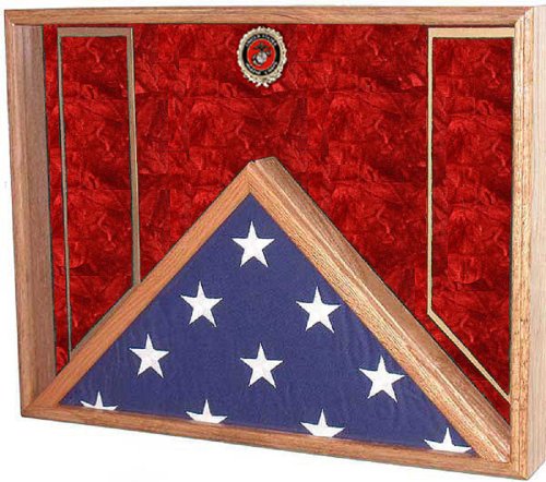 Flag & Military Medal Award Display Case