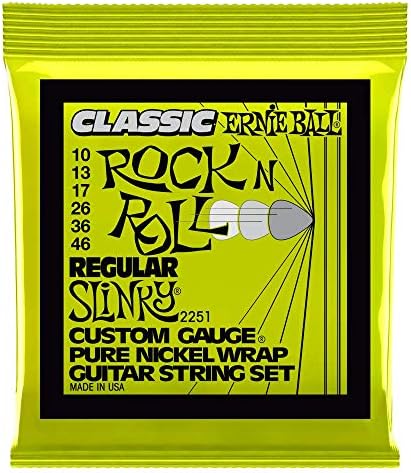 Ernie Ball Super Slinky Classic Rock n Roll Pure Nickel Wrap Electric Guitar Strings - 9-42 Gauge