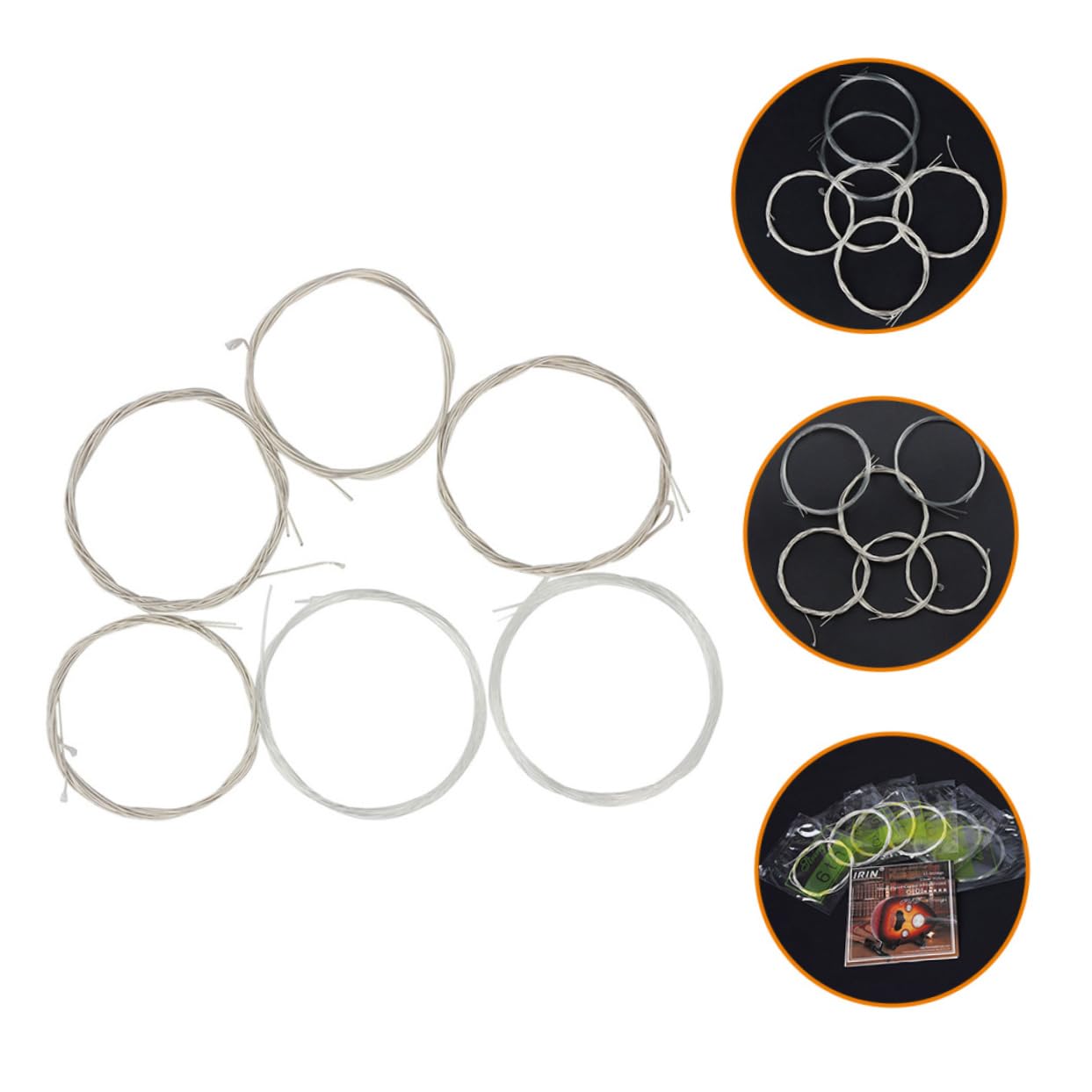 Toddmomy 1 Set String Oud Replacement Strings Assortment Durable Strings with Plated Windings for Enhanced Sound Quality Easy Installation Suitable for Various Playing Styles