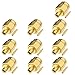 Eightwood 10pcs SMA Male Plug Solder Mount Connector Straight 50 Ohm for .086