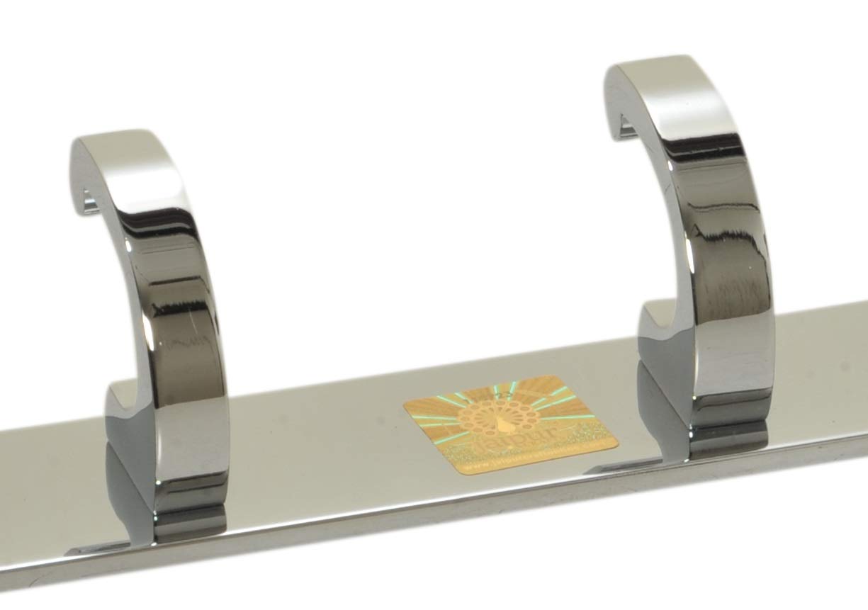 JaipurCrafts WebelKart Ekskluzywny błyszczący - 5-pinowy wieszak na ubrania łazienkowe, wieszak na drzwi, ścianę, szlafrok, haczyki do wieszania kluczy, ubrań, stalowych haczyków na ręczniki (1 szt.)