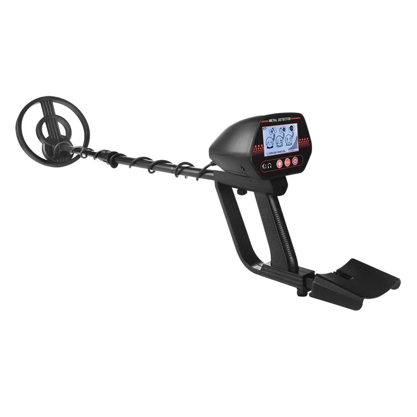 Detector de oro profesional con 3 tonos ajustables y pantalla LCD grande para una detección precisa de metales