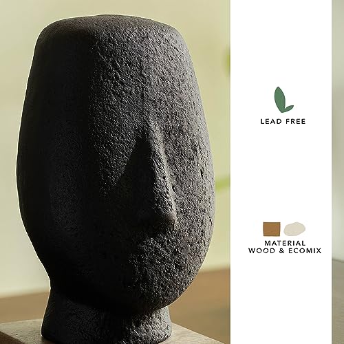 Image of Ellementry Firm Face Ecomix Sculpture 30 cm Tall, Home Decor Showpiece Figurine for Living Room & Office, Modern Asthetic Tabletop Decorative Accent, Unique Gift Item for Shelf Decoration