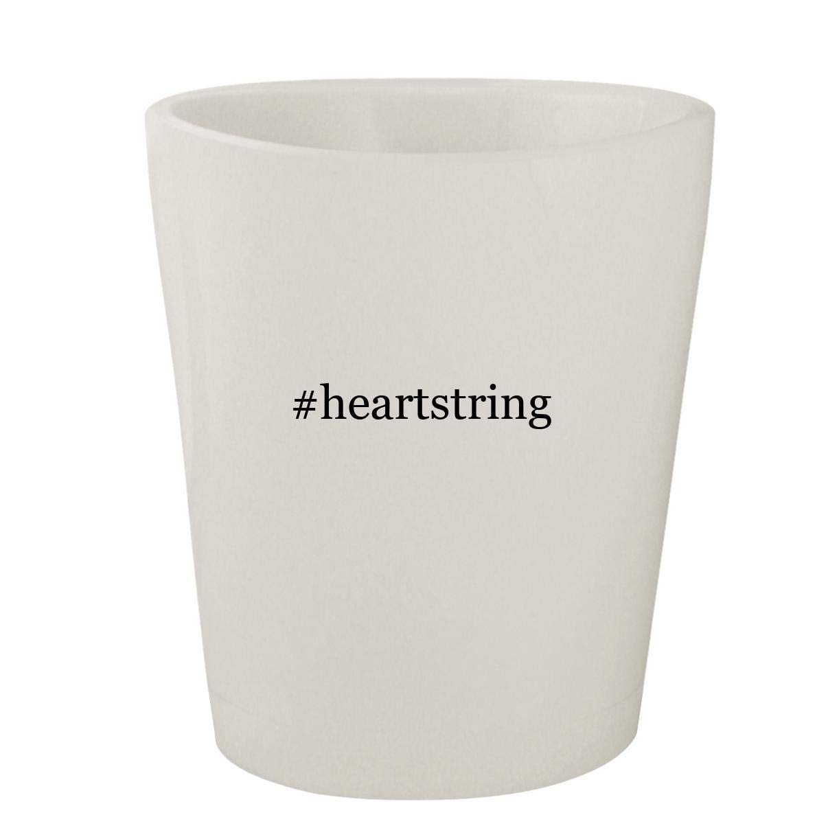 #heartstring - White Hashtag Ceramic 1.5oz Shot Glass