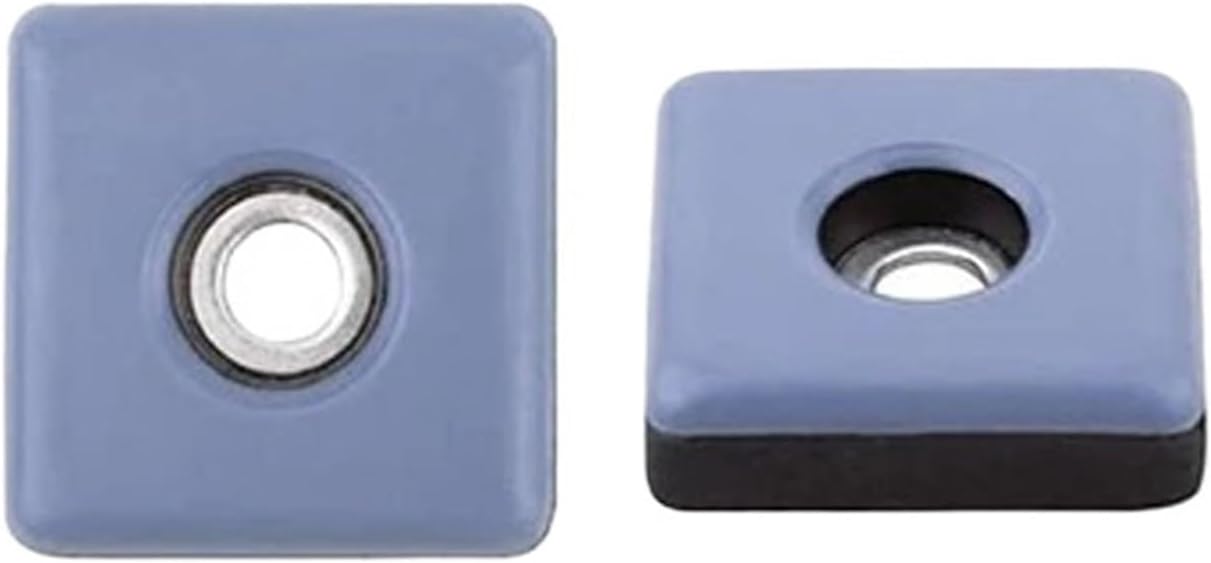 24Pcs Furniture Sliders 30Mm Furniture Leg Protectors With Screws Square Chair Leg Protectors Furniture Glide Pads