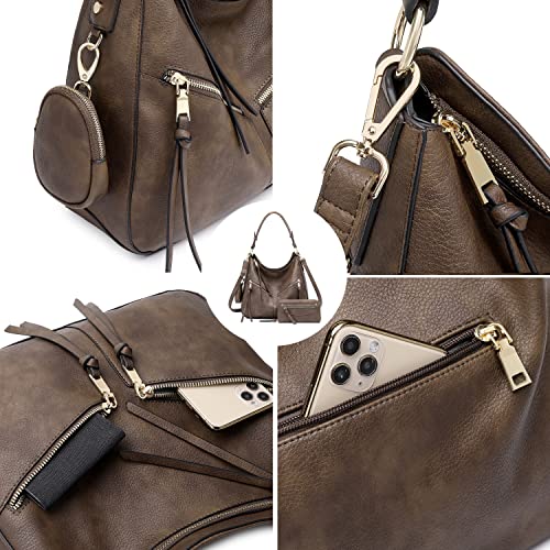 Image of lapsting Hobo Bags for Women Handbags Purse Ladies Boho Shoulder Bag Crossbody Purses Faux Leather