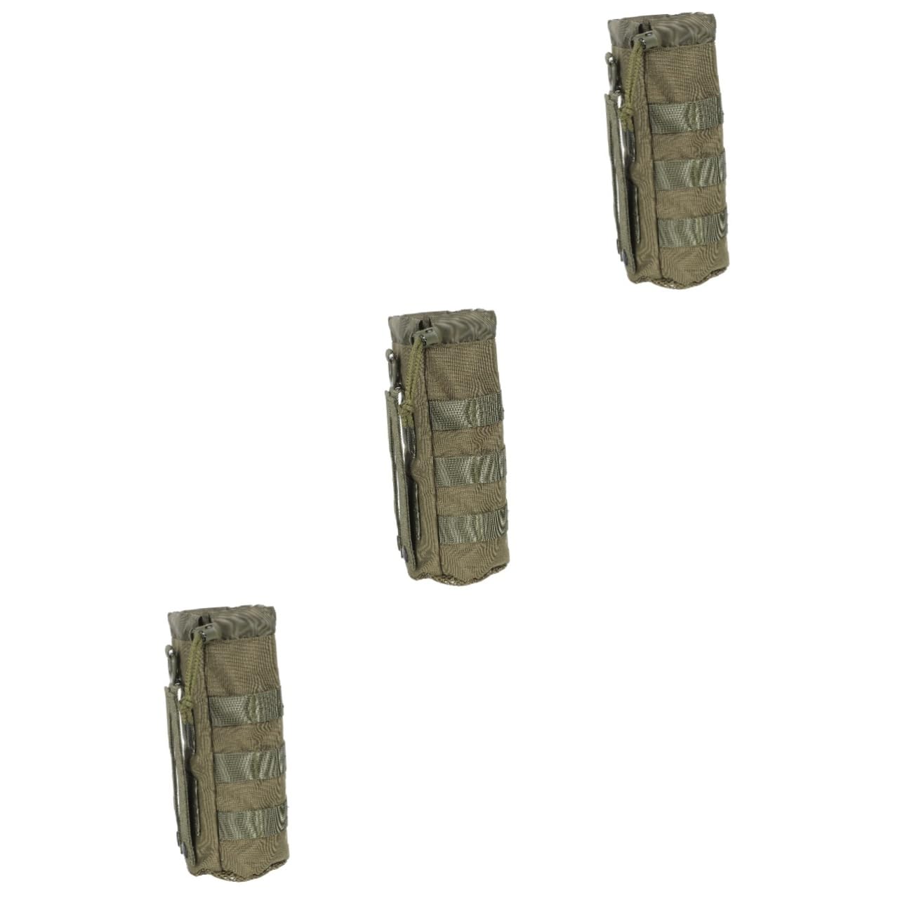Sosoport 3stücke Wasserflaschenhalter Für Rucksack Und Tragbare Wasserflasche Tasche Für Outdoor Camping Und Anti-verschleiß Und rutschfest Militärgrün