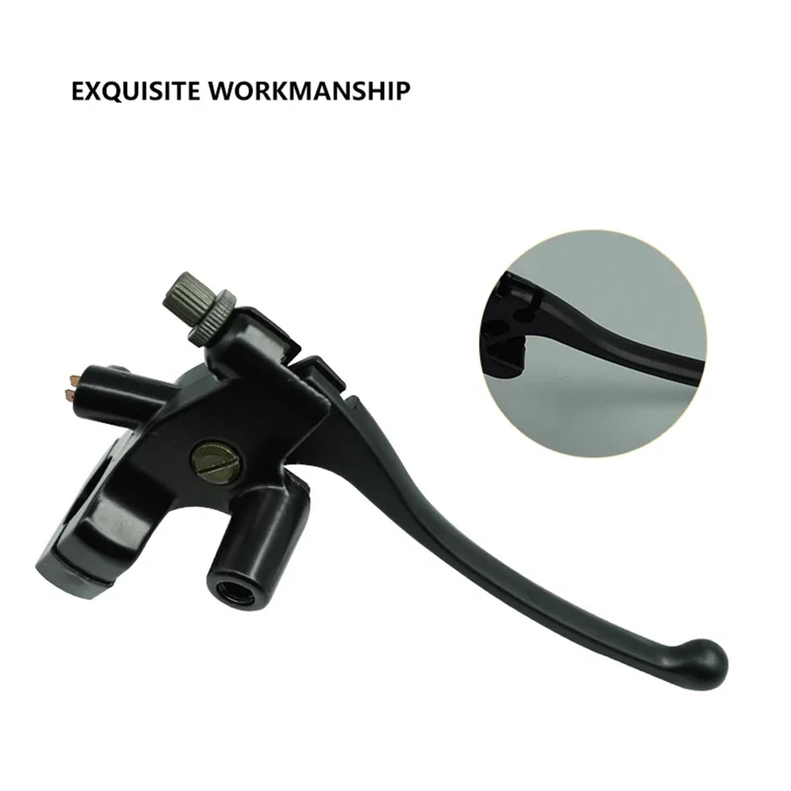 Compatible con Yamaha, Compatible con Honda 22MM | Maestro de freno de 22 mm/25 mm de diámetro con palanca.(Black-22MM)
