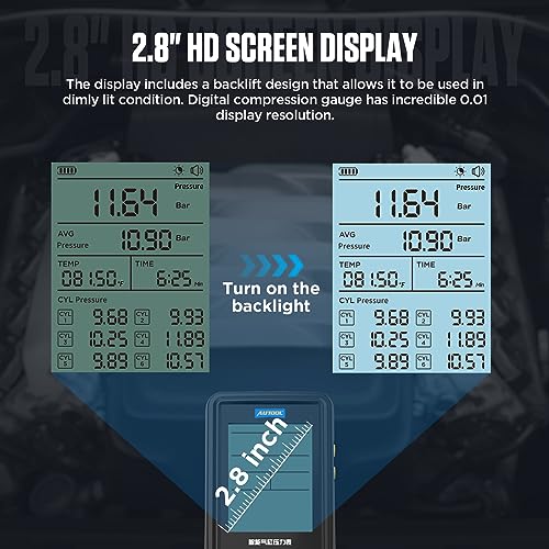 Image of AUTOOL Digital Compression Tester Engine Compression Gauge 0-426PSI Petrol