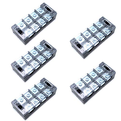 Bornier à double rangée 600V 45A Sscon TB-4504 à 4 positions
