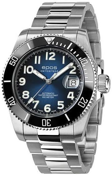 EPOS エポス メンズ 腕時計 自動巻き Sportive Diver スポーティブ ダイバー ブルー文字盤 青 チタンブレスレット 3504TIBLM 国内正規品 Amazonで販売中 EPOS エポス メンズ 腕時計 自動巻き Sportive Diver スポーティブ ダイバー ブルー文字盤 青 チタンブレスレット 3504TIBLM 国内正規品 Amazonで販売中