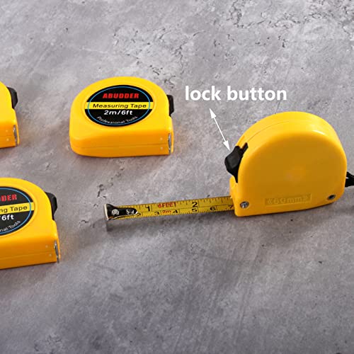 Abudder 8 Pack Metric Measuring Tape ,Small Tape Measures Retractable thumb #4