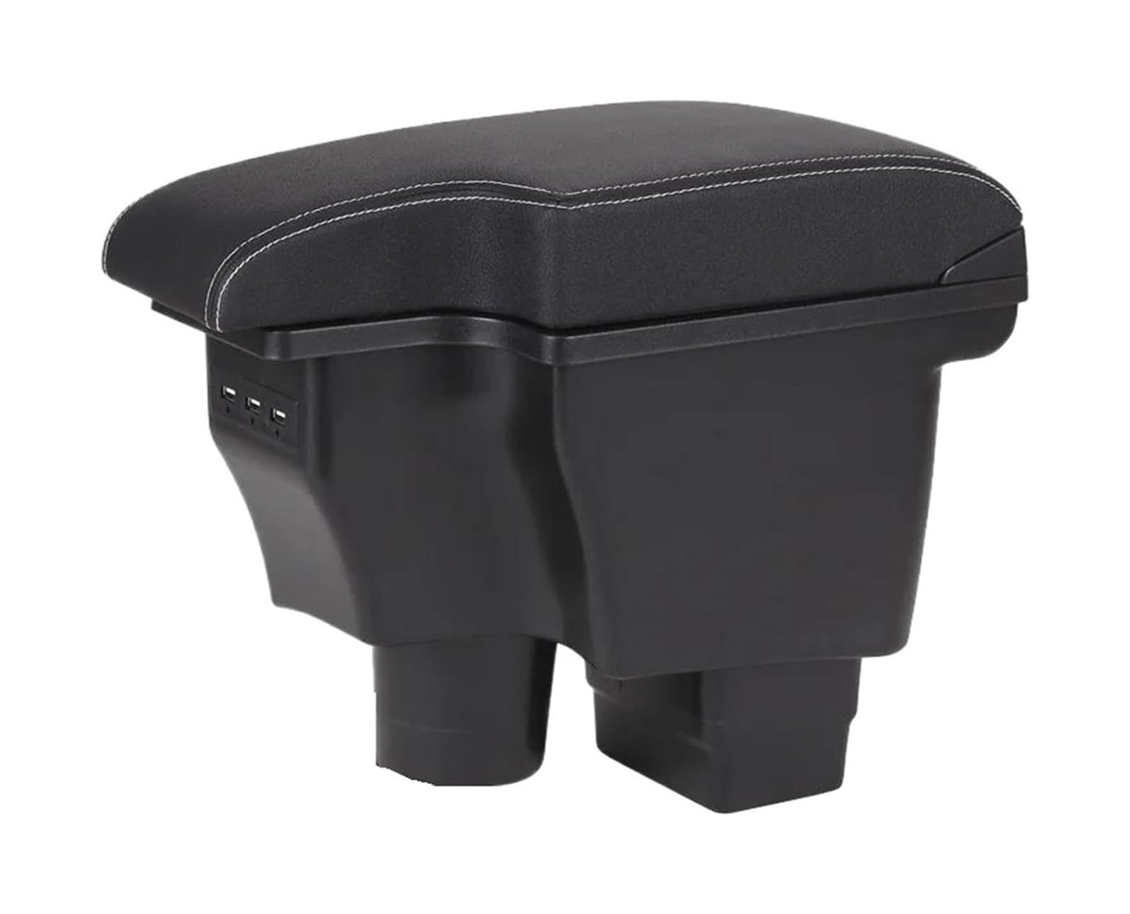 Hckclmbmzw A3 Artificial Leather For Mazda For Cx-3 For Mazda 2 For Skyactiv For Version Armrest Retrofit Car Storage Box Interior Details Usb Car Armrest Center Console(A3 Artificial Leather)